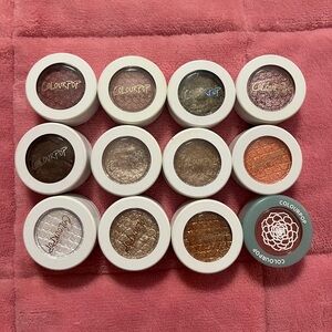 Bundle of 12 Colourpop Super Shock & Jelly Much Eyeshadows